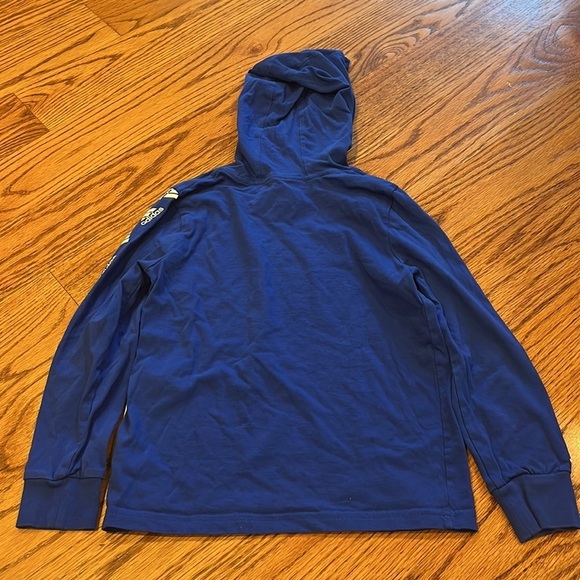 Adidas Boy’s Blue Hoodie Size 5 - Picture 5 of 5